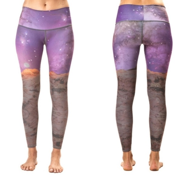 teeki Pants - Teeki Space Love Hot Pants/Leggings Sz Small